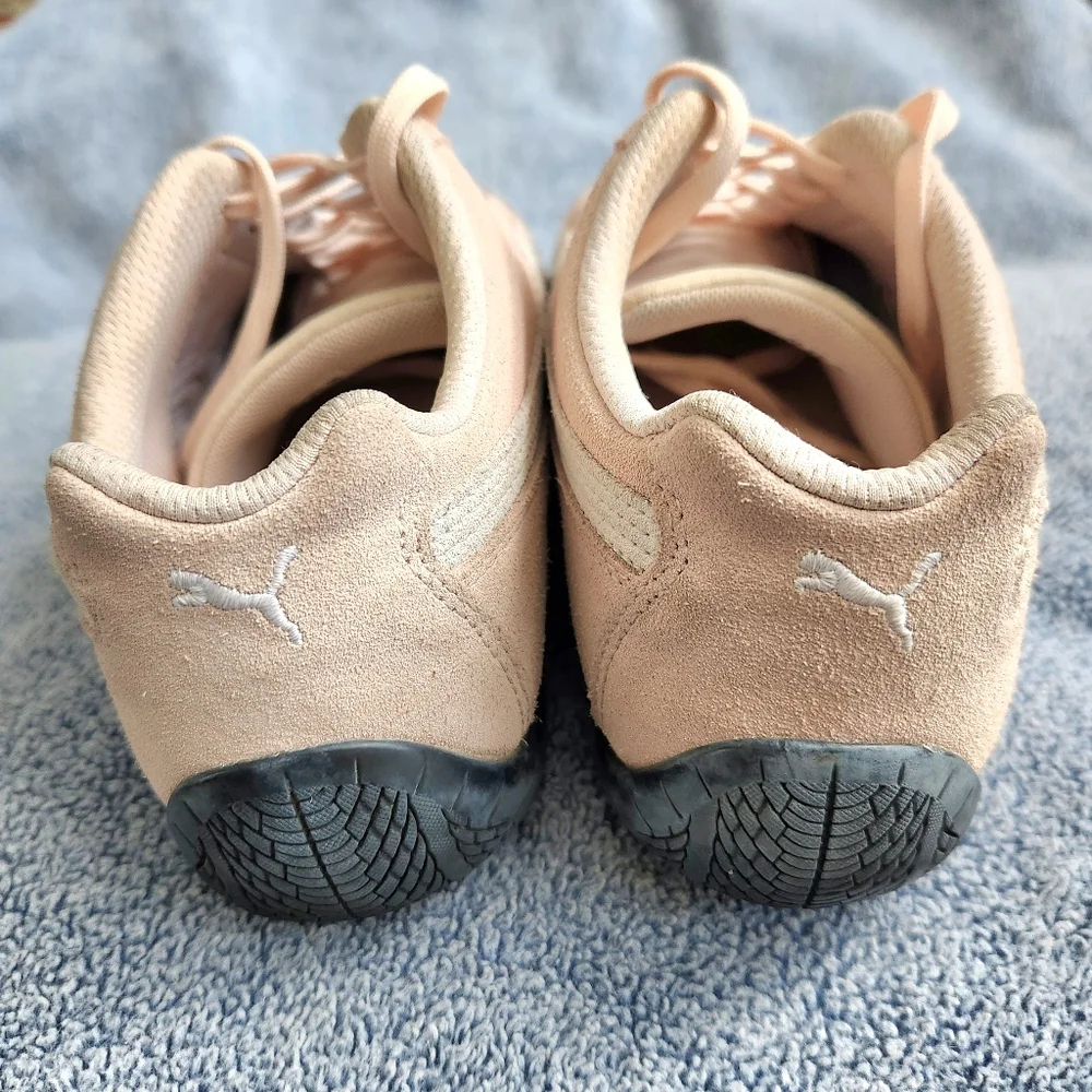 Puma Women's Speedcat OG Suede Sneakers Pink White Size 9.5/40.5 - Picture 7 of 11